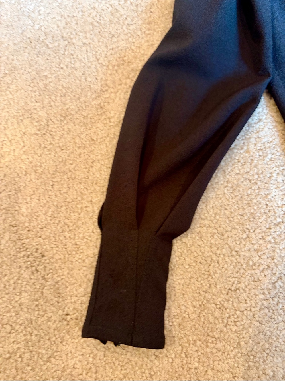See by Chloe, Black Tie-Neck Long Sleeve Blouse. - Picture 6 of 8